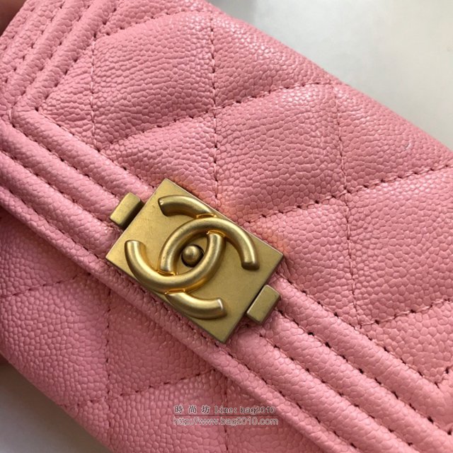 Chanel女包 80603 香奈兒新款leboy小卡包 菱格紋Chanel翻蓋短錢包  djc2986
